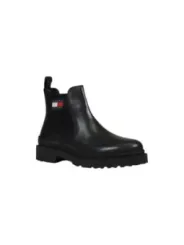 Schwarze Tommy Hilfiger Chelsea-Stiefel