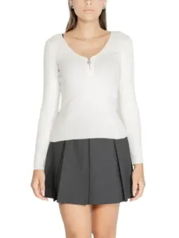 Charcoal gefalteter Rock mit tailliertem Bund