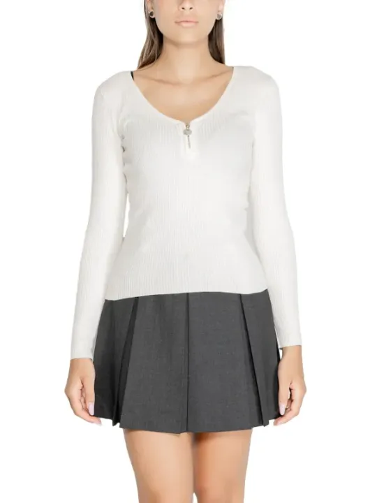 Charcoal gefalteter Rock mit tailliertem Bund