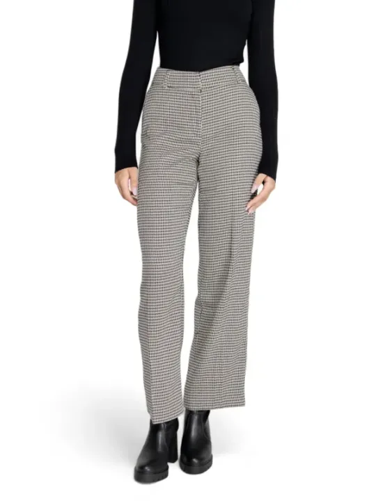 Hundmuster Hose hoher Bund