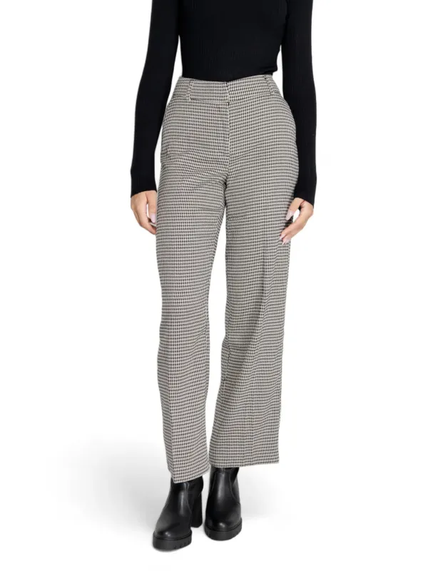 Hundmuster Hose hoher Bund