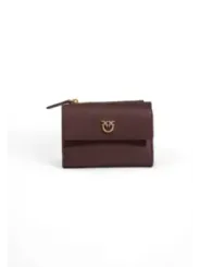 Dunkelbraune Pinko Handtasche mit Kuhkopf