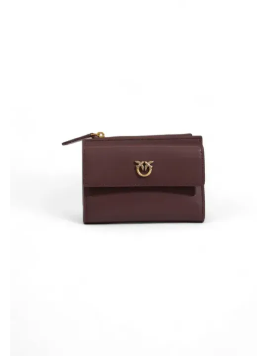 Dunkelbraune Pinko Handtasche mit Kuhkopf