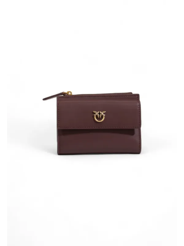 Dunkelbraune Pinko Handtasche mit Kuhkopf