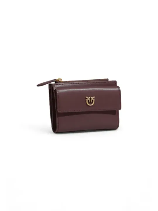 Braunes Leder Portemonnaie mit Verschluss