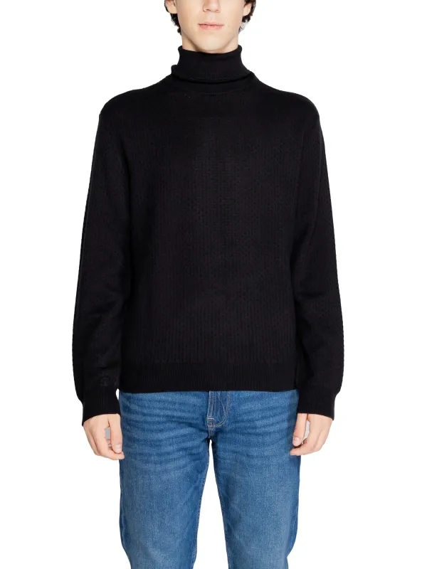 Schwarzer Armani Exchange Rollkragenpullover