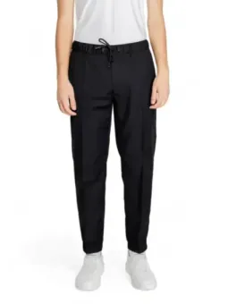 Schwarze Herrenhose schlanker Schnitt Tapered