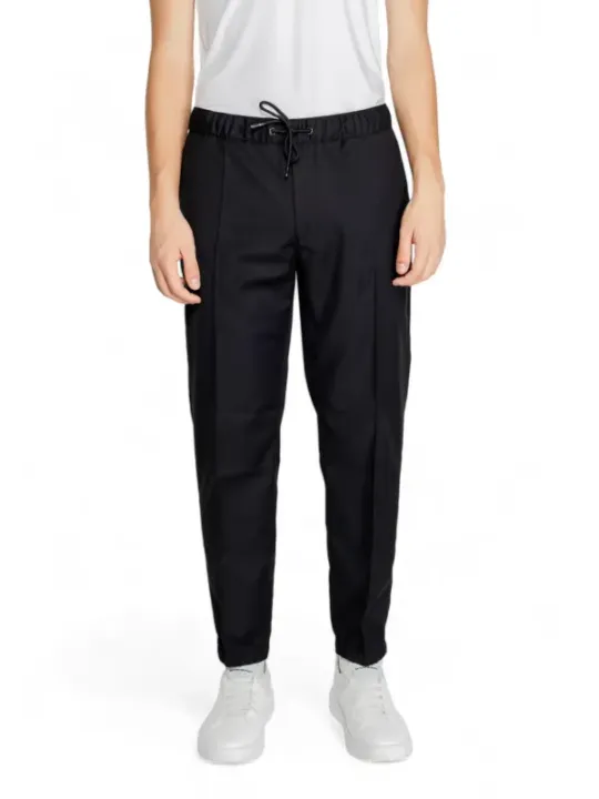 Schwarze Herrenhose schlanker Schnitt Tapered