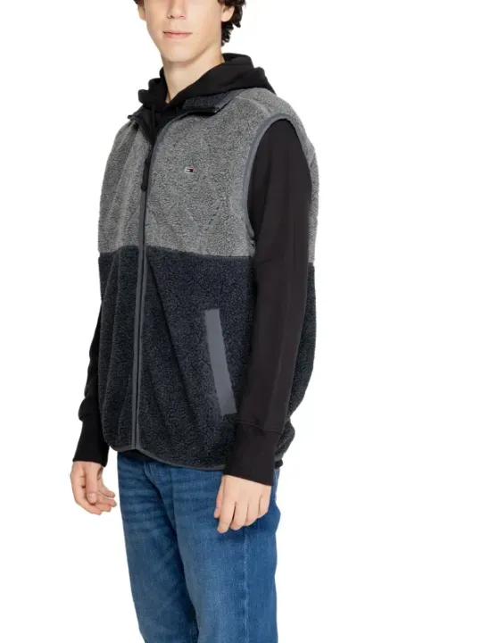 Tommy Hilfiger graue Fleece-Weste