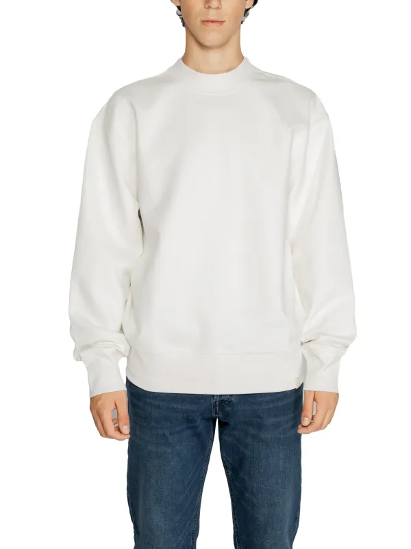 Weißer Calvin Klein Fleece Pullover