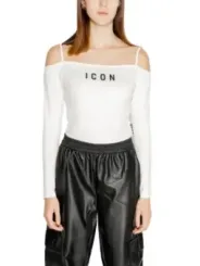 Weißes ICON-Shirt mit Lederhose