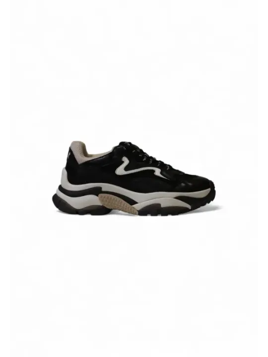 Graue sportliche Low-Top-Sneakers mit Welle