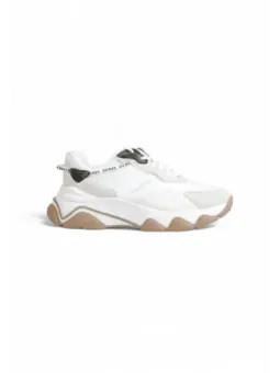 Weiße Guess Sneaker mit dicker Sohle