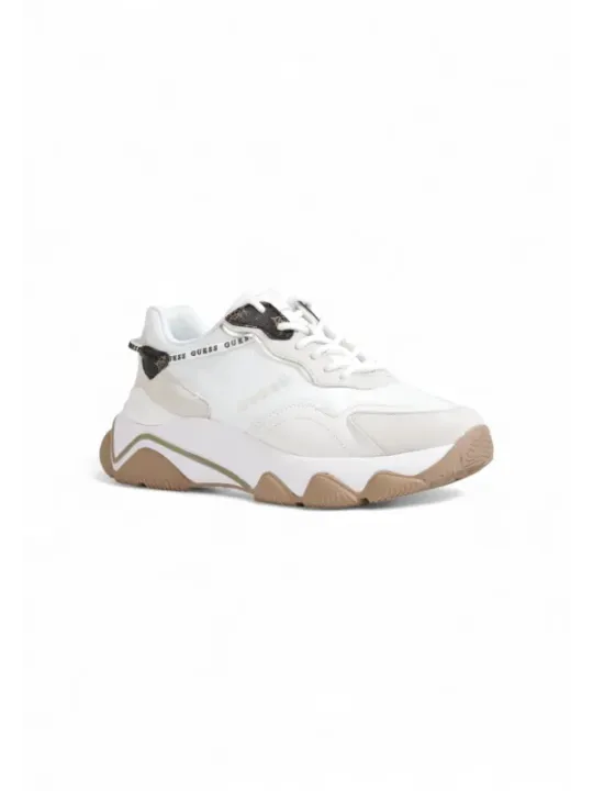 Weiße Guess Sneakers mit Korksohle