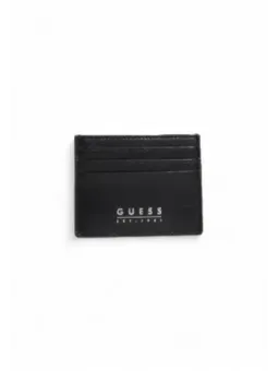 Schwarze Guess Kartenbrieftasche aus Leder