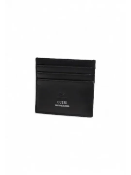 Schwarze Guess Kartenhalter aus Leder