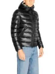 Schwarze Blauer Pufferjacke für Herren
