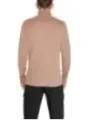 Tan Calvin Klein Mockneck Pullover