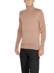 Tan Rollkragenpullover Calvin Klein