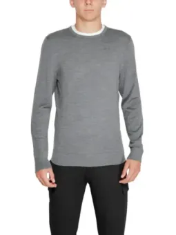 Graues Calvin Klein Langarm-T-Shirt