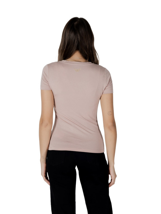 Blush-pink Ea7 Slim-Fit-T-Shirt