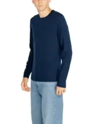 Dunkelblaues Calvin Klein Langarmshirt