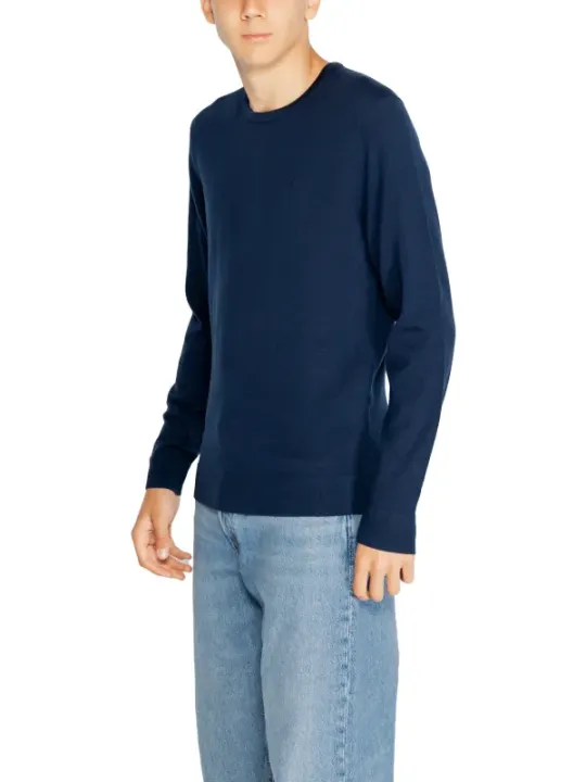 Dunkelblaues Calvin Klein Langarmshirt
