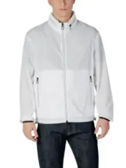 Weiße Armani Exchange Zip-Jacke