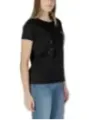 Schwarzes Armani Exchange Damen T-Shirt