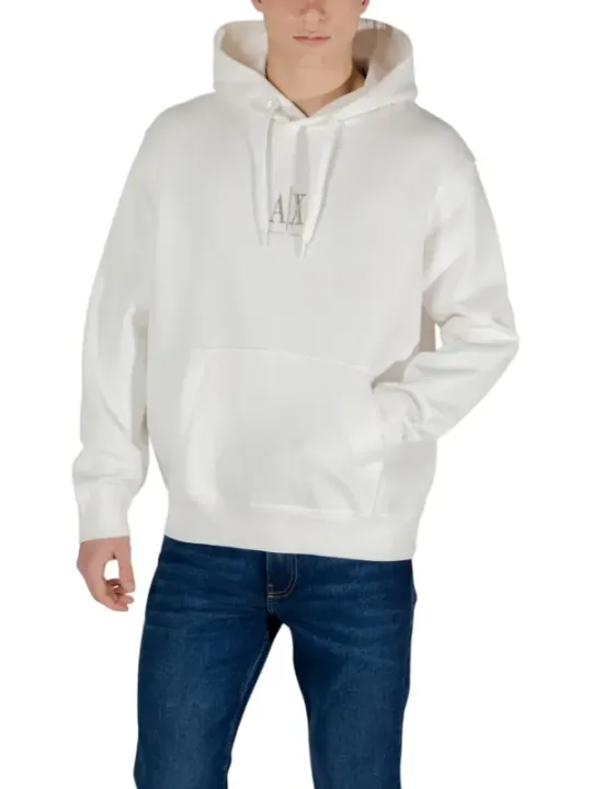 Weißer Armani Exchange Kapuzenpullover