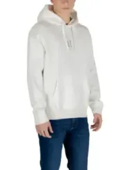 Weißer Kapuzenpullover Armani Exchange Logo
