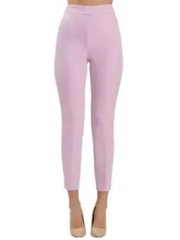 Pinke Capripants mit hoher Taille