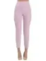 Pinke Capripants mit hoher Taille