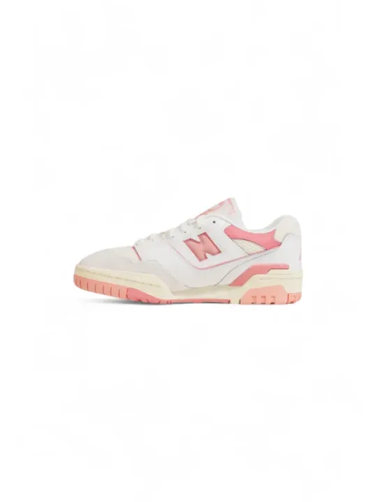 Weißer New Balance Sneaker mit Pink