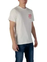 Weißes Replay Logo T-Shirt