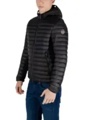 Schwarze Colmar Pufferjacke mit Rippen