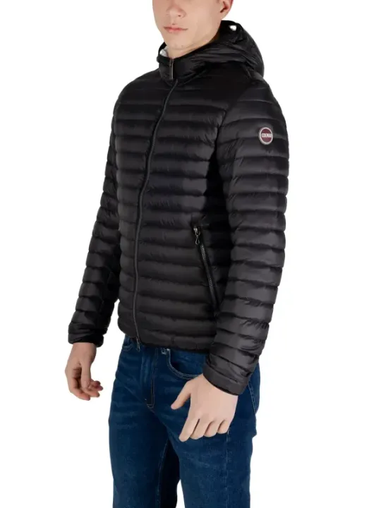 Schwarze Colmar Pufferjacke mit Rippen