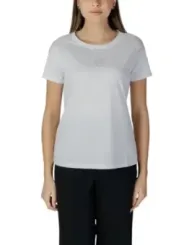 Weißes Poplin T-Shirt Armani Exchange
