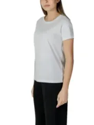 Graues Armani Exchange Baumwoll-T-Shirt