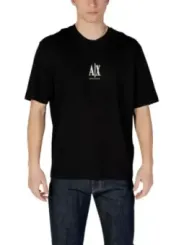 Schwarzes Armani Exchange Logo T-Shirt