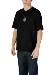 Oversized schwarzes Armani Exchange T-Shirt