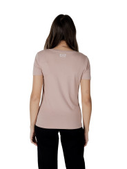 Pink EA7 T-Shirt Damen Rückseite