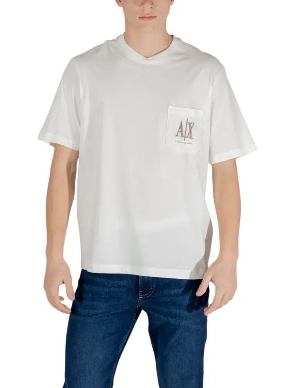 Weißes A/X Logo T-Shirt