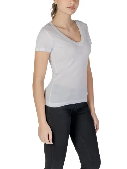 Guess V-Ausschnitt Kurzarm T-Shirt