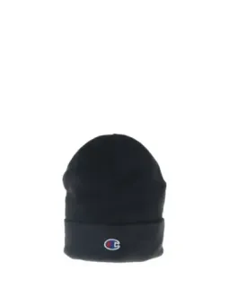 Schwarze Champion Beanie Mütze Logo