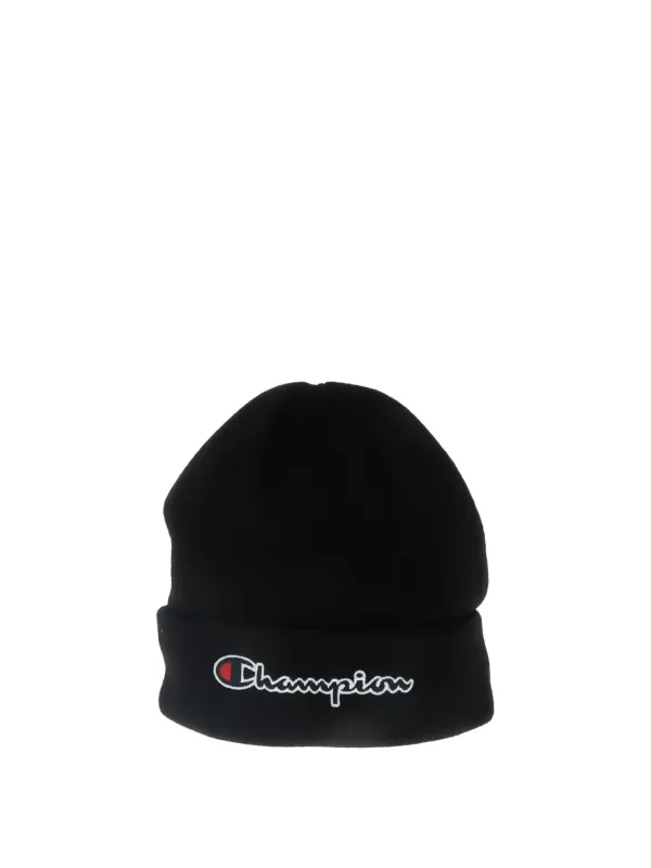 Schwarze Champion Beanie mit Logo