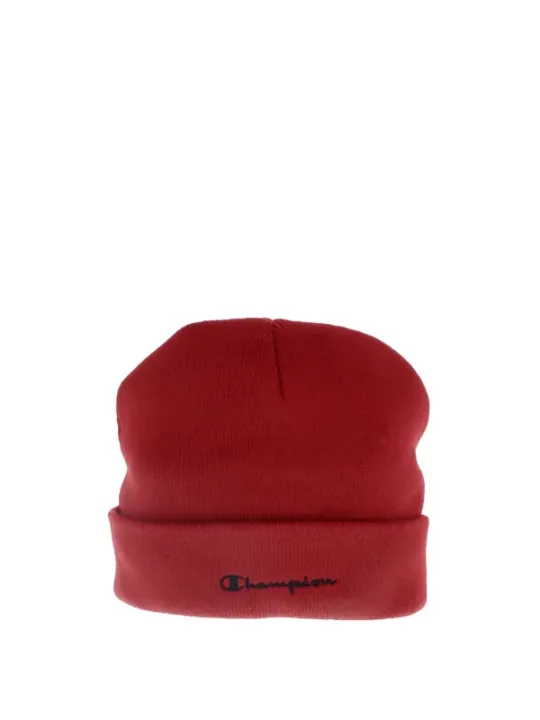 Rote Champion-Mütze mit Logo