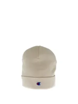 Beige Champion Beanie mit Logo