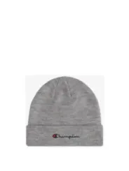 Graue Champion Strickmütze mit Logo