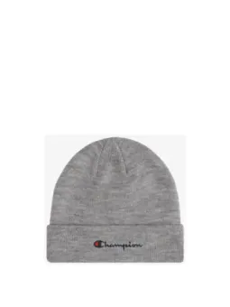 Graue Champion Strickmütze mit Logo